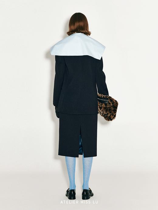 【塞壬之歌】双排扣复古廓形绵羊毛西装外套 商品图2