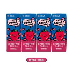延世草莓味牛奶饮料190ml*4연세 딸기 우유 190ml*4