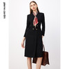 皮尔卡丹女装连衣裙黑色端庄干练商务宴请会议收腰裙P3303E3868B0 商品缩略图3