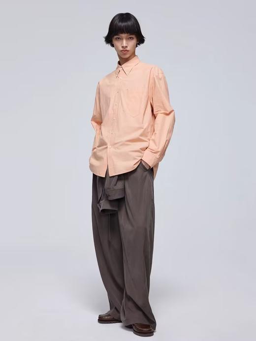 Simple Project/Y24119/纽扣领可调节基础款衬衫 商品图2