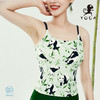 壁虎瑜伽水母纱面料【节节高升-上衣】印花背心（可拆卸胸垫）清仓不退不换 商品缩略图0
