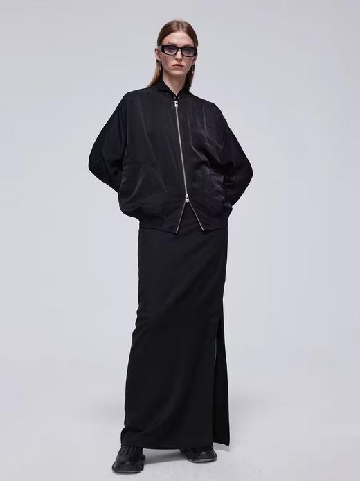 Simple Project/Y24248/缎面撞色线飞行夹克 商品图2