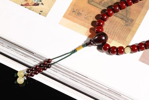 DQ0158°印度小叶紫檀大漆手串手饰 商品图6