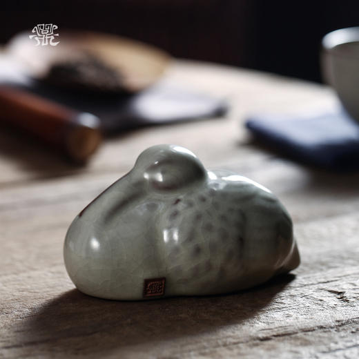 问鼎哥窑致巧款云狐茶宠（缺货）舒雁茶宠 商品图1