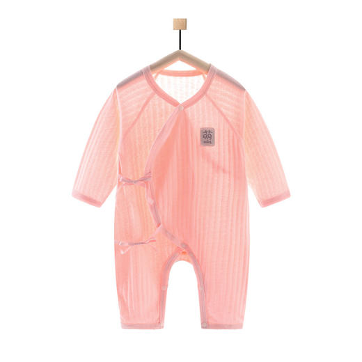 【新生儿护肚蝴蝶衣】婴儿夏季连体衣哈衣婴童夏天薄款空调服纯棉初生 商品图4