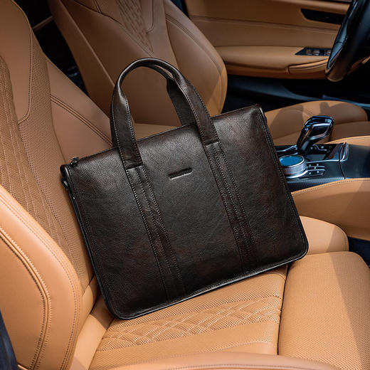 英皇保罗公文包 男士真皮复古头层牛皮手提包 男电脑包商务男包 送男友生日礼物送长辈 商品图1