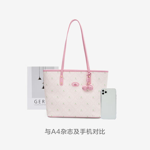 森马包包托特包女樱桃系列新款时尚满印老花单肩包大容量女包 商品图3