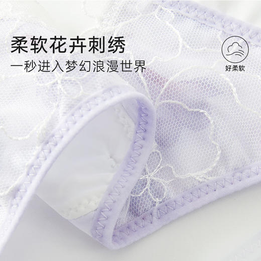 奶糖派花语系列配套内裤蕾丝性感刺绣透气纯棉里裆三角裤女士内裤 商品图1