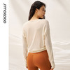 SMOEDOD/水沐伊朵瑜伽罩衫女云感柔糯大V领交叉设计慵懒松弛50109 商品缩略图3