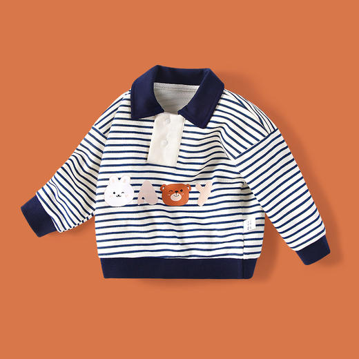 【一穿就有型，A类标准，软软弹弹】春秋季儿童卫衣 宝宝可爱上衣 婴儿衣服套头衫 小童长袖T恤 卡通外套-QQ 商品图12