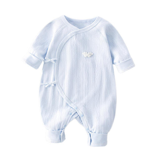 【新生婴儿纯棉无骨连体衣】a类婴儿哈衣春秋初生宝宝和尚服婴儿衣服 商品图4