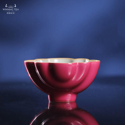问鼎汝瓷鼎峰系列辛丑胭脂红蔷薇杯 商品图0