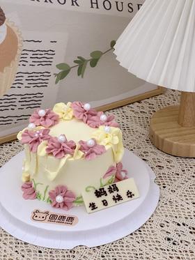 韩式奶油霜花蛋糕