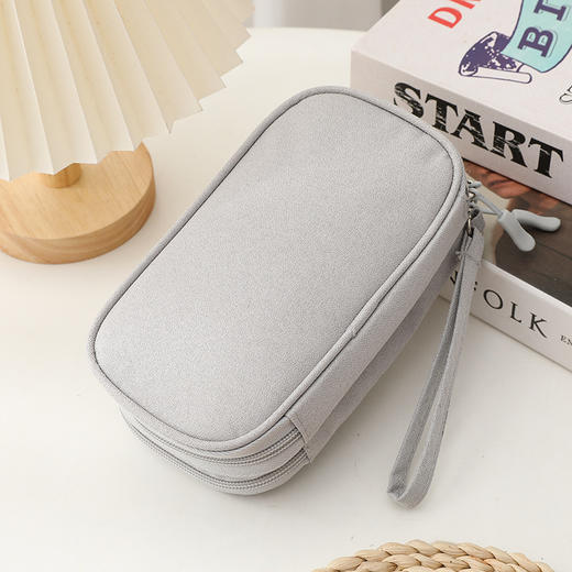 【收纳有序，双层电源收纳包】数据线收纳包数码包旅行收纳包充电器，加宽拉链设计空间大幅提升，手机硬盘U盘多功能收纳包QQ 商品图8