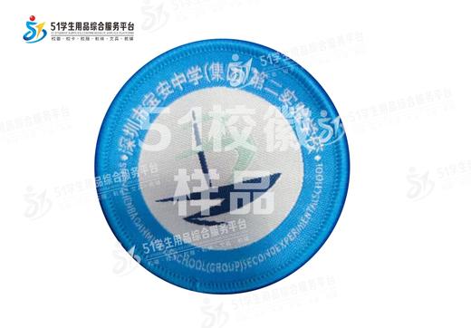 通版深圳市宝安中学（集团）第二实验学校织唛校徽缝烫现货现发51 商品图0