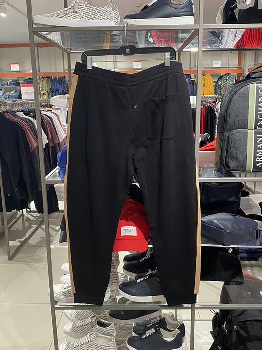 Armani Exchange/AX 阿玛尼 男士棉混纺印花拼色边饰束脚休闲卫裤 商品图1