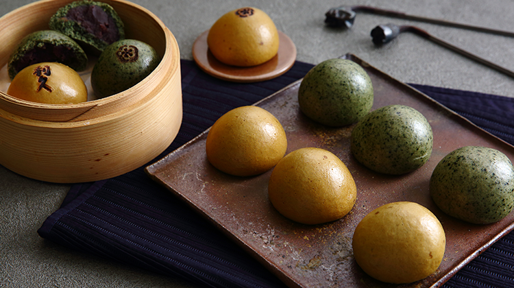 黒糖まんじゅう・よもぎまんじゅう