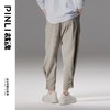 PINLI品立裁魂夏季新款纯色裤子华夫格束脚裤男士休闲九分裤潮牌BC242117155 商品缩略图2