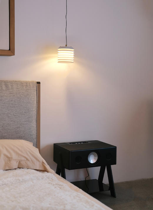 【LBC乐伯盒】CUBE法国蓝牙音箱La Boite concept边桌家用高-CUBE LW 皮革黑 商品图1