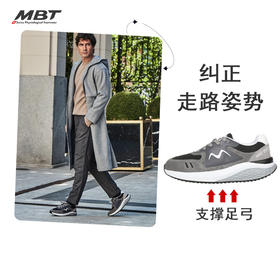 MBT足健康男厚底休闲通勤鞋 足弓支撑 缓震 耐磨 牛皮 SOHO1996