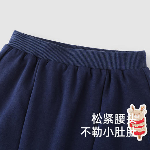 【商场同款】英氏儿童裤子秋冬夹棉卫裤男童女童休闲裤新年装裤子 商品图2