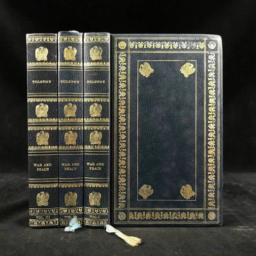 托尔斯泰《战争与和平》（全3卷） 配插图 苍鹭出版社（HeronBooks）复古仿皮精装本 商品图0