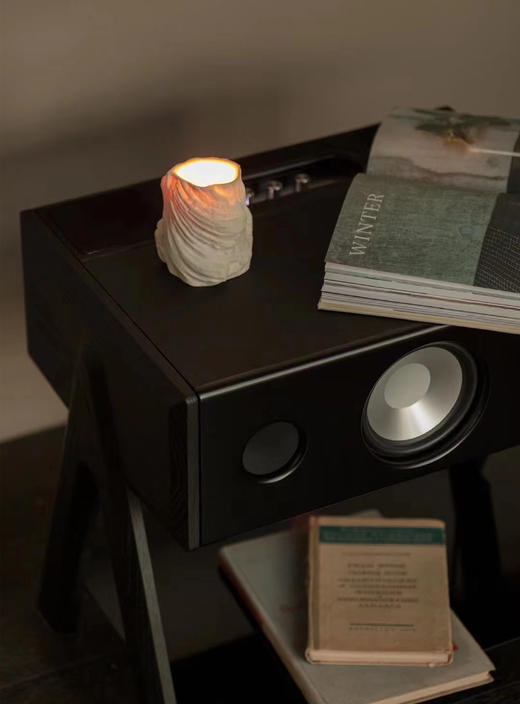 【LBC乐伯盒】CUBE法国蓝牙音箱La Boite concept边桌家用高-CUBE LW 皮革黑 商品图2