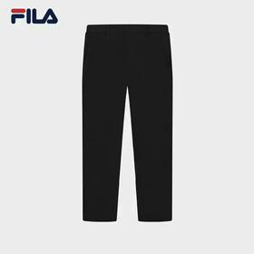 3件4折【自营】FILA/斐乐  斐乐男子梭织长裤2023夏季商务休闲裤 F11M327804FBK