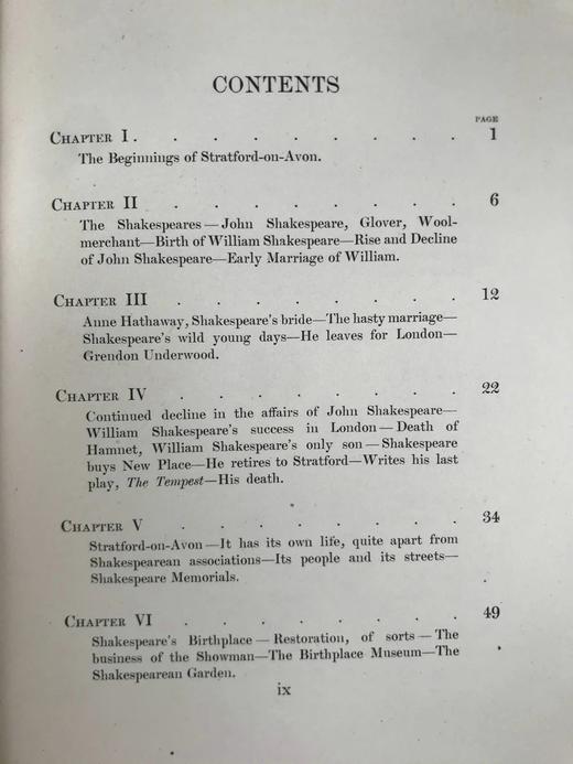 1912年 莎士比亚故乡的夏日 数十幅插图 漆布精装大32开 商品图4