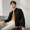 柒牌男装翻领夹克男2024秋冬新款时尚休闲几何提花黑色茄克衫外套	127K70990 商品缩略图1