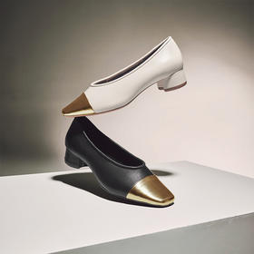 星期六通勤百搭绒面细钻粗跟单鞋SSC3111108