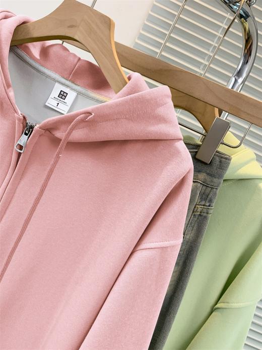 【多色连帽女士卫衣】秋冬新款 加绒休闲美式复古小众外套ins潮流  商品图2
