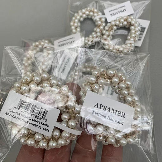 【毛晓彤同款】W网16美金！两个装哦~！超美精致温柔风珍珠发圈 商品图10