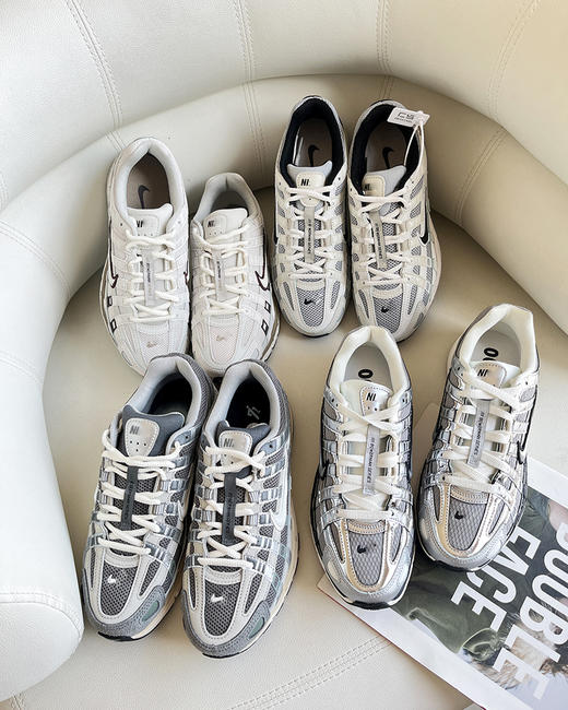 现货 THS 8.31-限时 耐克家  P-6000复古老爹鞋 透气网眼布运动鞋 4色 QZ090 商品图0