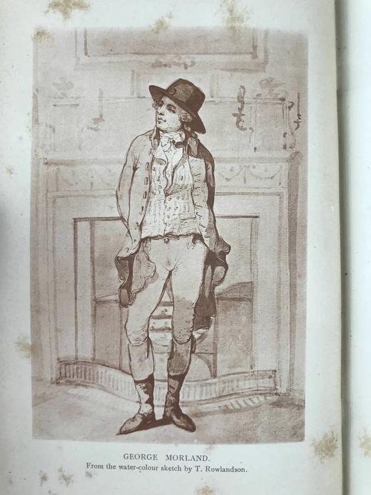 含藏书票！1895年 伦敦画家乔治·莫兰传 6幅插图 漆布精装18开 商品图6