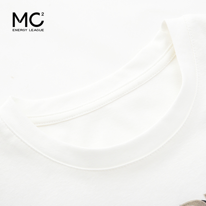 mc2圆领中袖T恤+工装裤两件套女2024春秋新款帅气工装风舒适套装