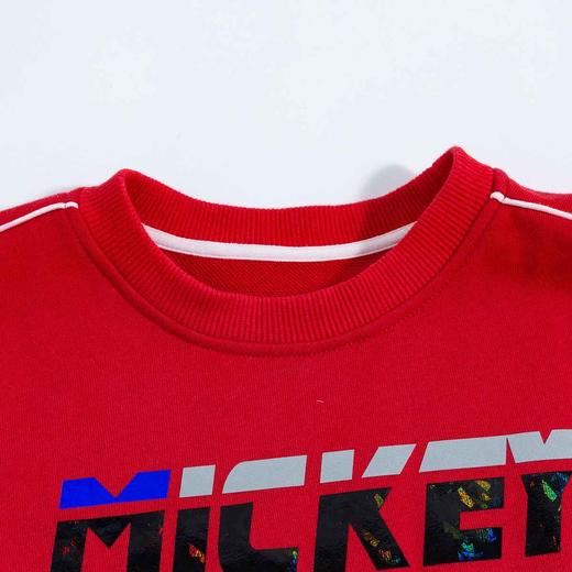 【商场同款】迪士尼童装男童潮酷套头卫衣2024春秋新款撞色拼接男宝宝上衣223DS0770 商品图3