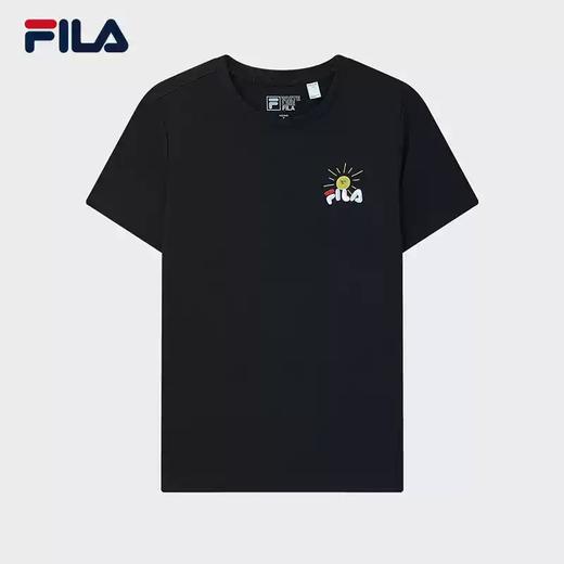 3件4折【自营】FILA/斐乐  斐乐女子短袖T恤2023夏时尚创意插画运动休闲针织短袖衫 F11W329110FNV 商品图0