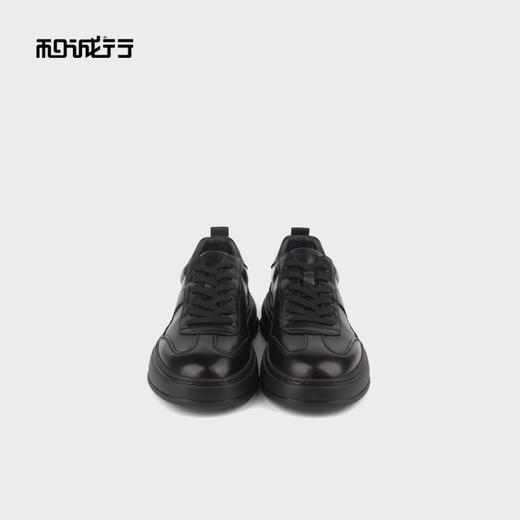 和诚行 2024秋冬新款时尚百搭休闲鞋男士舒适厚底真皮皮鞋0551177 商品图2