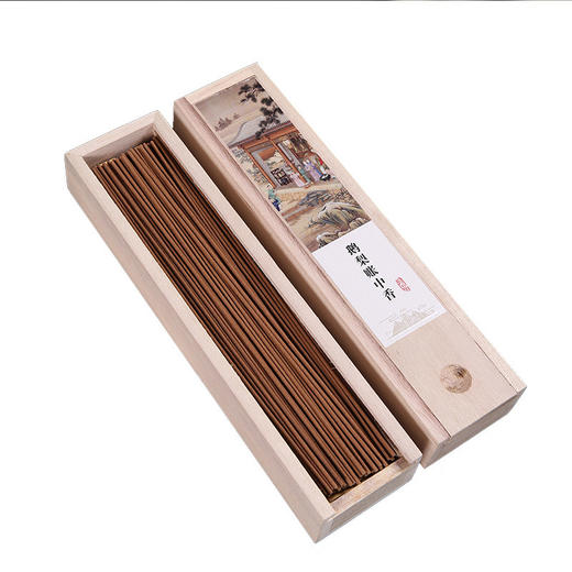 【香咖】木盒装线香，21cm五味佳作，香体均匀，香品纤细，50g/约125支，燃时40分钟约 商品图5