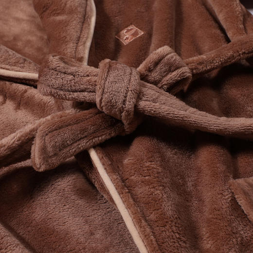 都市丽人都市锋尚睡衣生活家居单件袍法兰绒厚男士法兰绒套装FHT7A1 商品图7