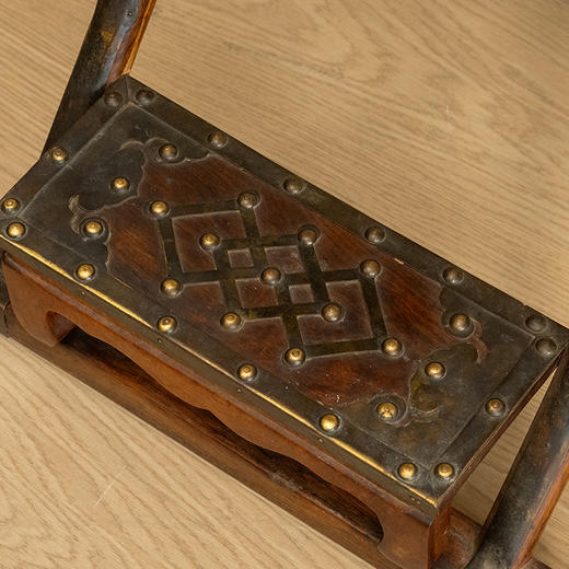 二十世纪 黄花梨带踏床交杌 商品图3