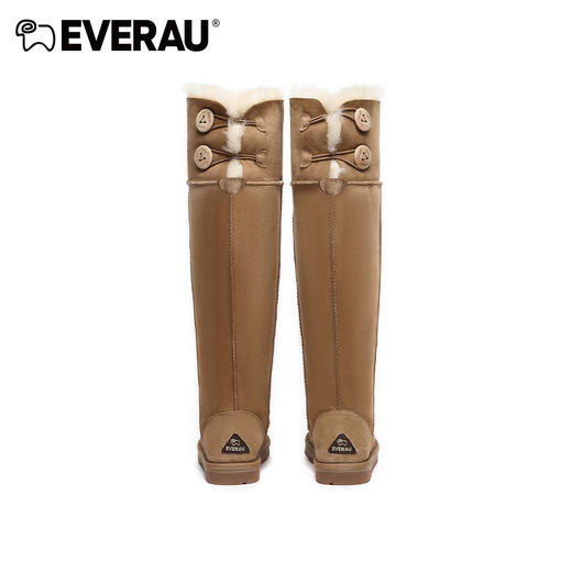 EVERAU过膝可翻折两穿设计雪地靴中保暖国王级别加高长筒雪地靴EA3140 商品图3