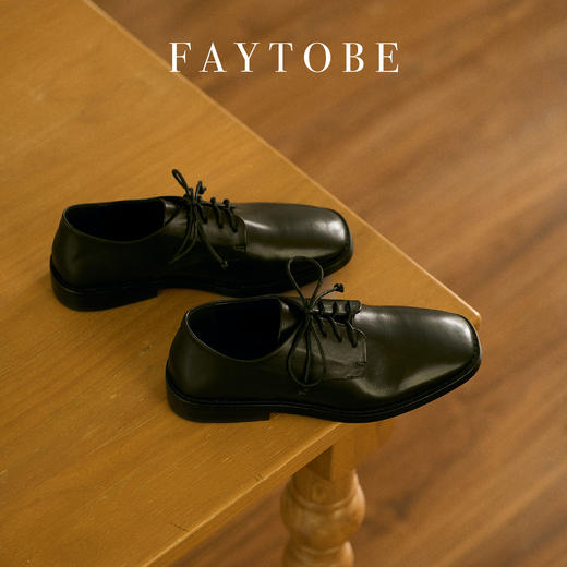 FAYTOBE 复古系带德比鞋 商品图3
