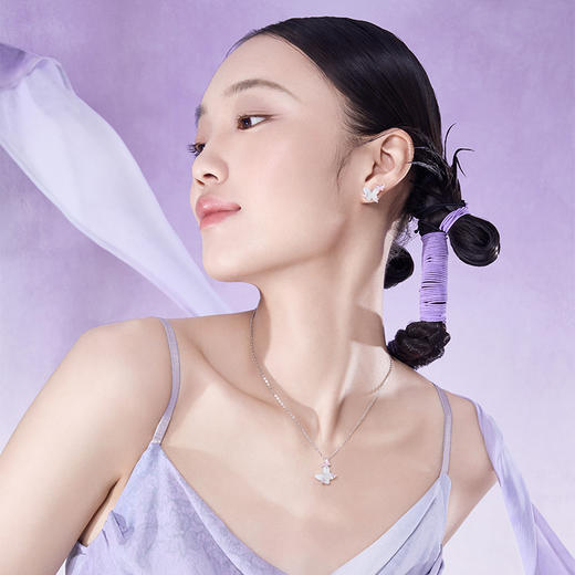 夜光珐琅【蝴蝶精灵项链】Fanci范琦银饰 宫主×王者荣耀合作款 小众轻奢原创 商品图3