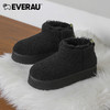 EVERAU秋冬穿搭神奇来喽 经典短筒搭配厚底增高女靴雪地靴EA3146 商品缩略图9