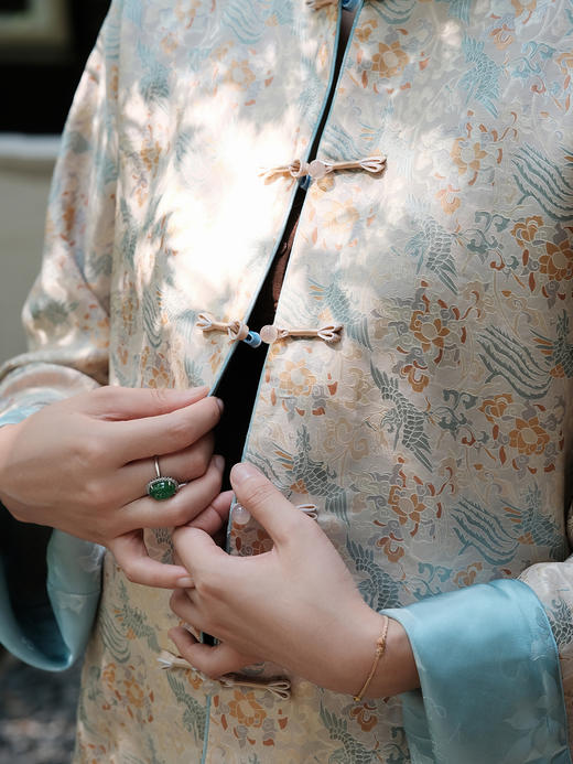 盛唐牡丹 |凤穿牡丹真丝双面穿外套 商品图1