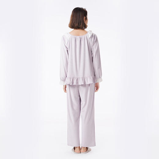 都市丽人睡衣生活家居长袖家居服海岛绒厚女士海岛绒套装LHT2N8 商品图3
