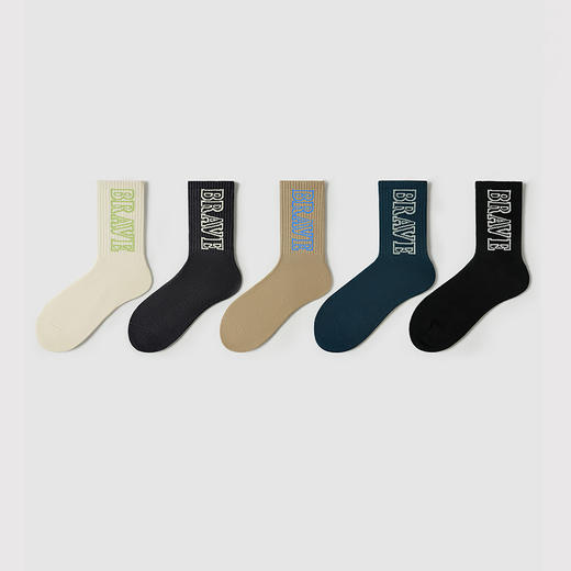 都市丽人都市锋尚中筒袜休闲系列精梳棉袜子男袜子FCTDE9 商品图1