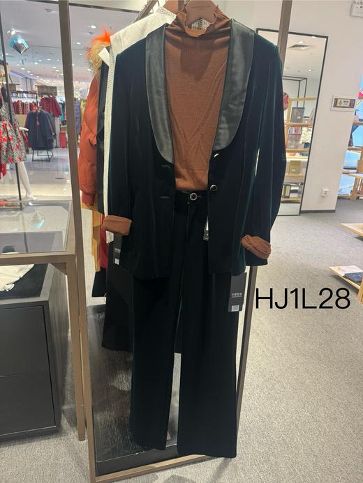 漆黑、松绿色裤子HJ1L28 商品图0